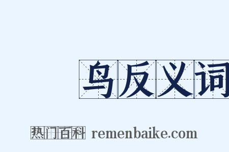 哵哵鸟反义词是什么意思的图片